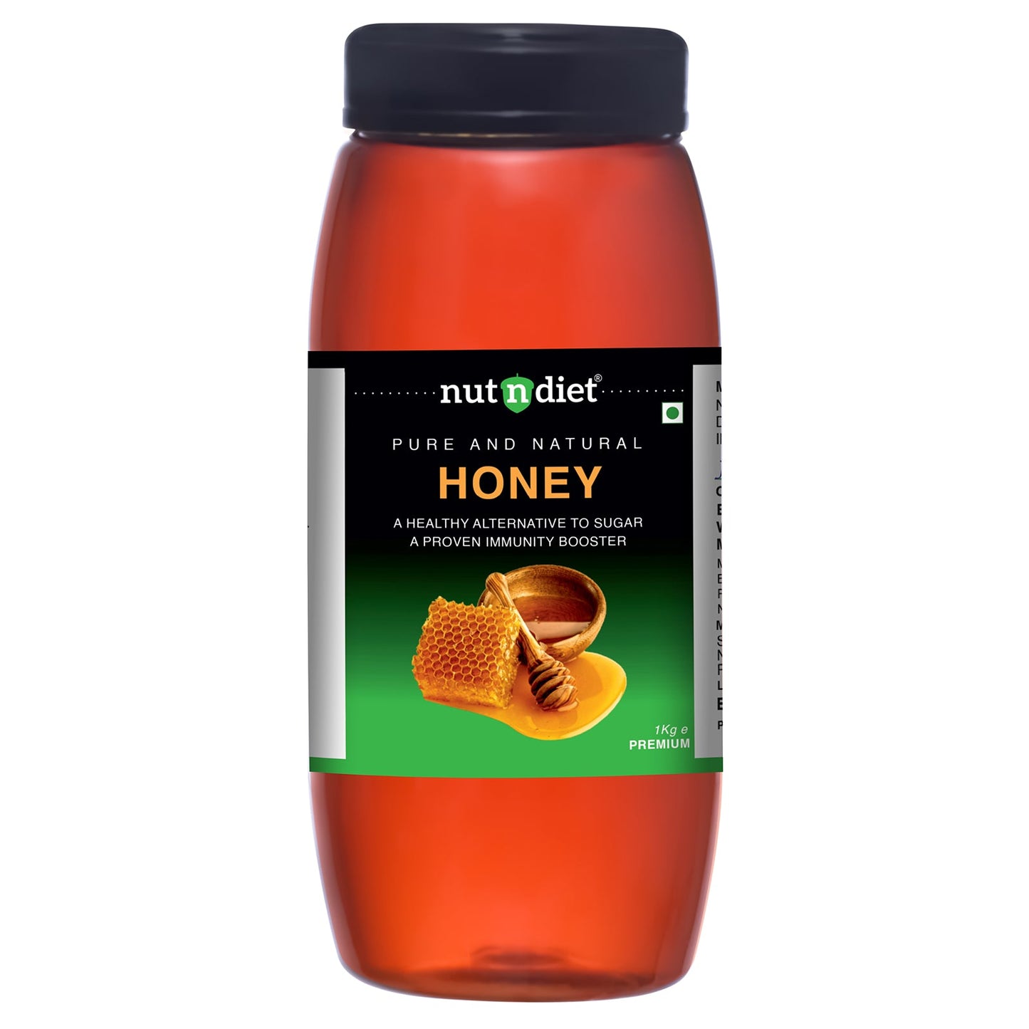 nutndiet Pure and Natural Honey | Premium | Plastic Bottle 1kg - nutndiet