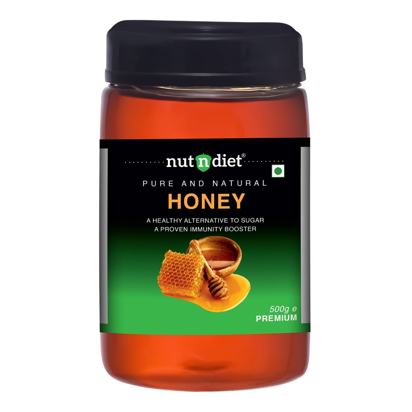nutndiet Pure and Natural Honey | Premium | Plastic Bottle 500g - nutndiet