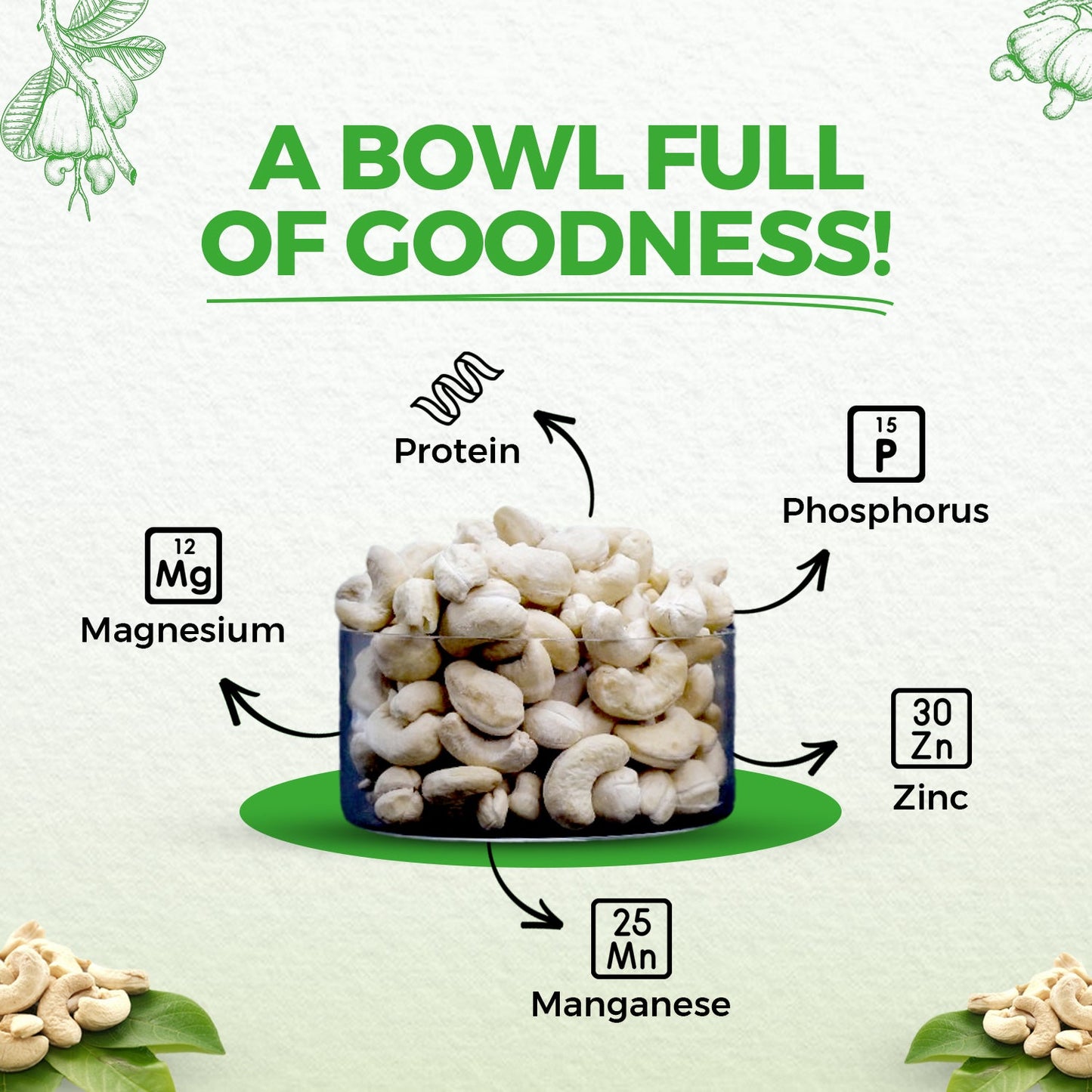 nutndiet Fresh Crunchy Economy Super Small Cashews 1kg (500g x 2 Packs), W450 Grade small size cashew nuts (kaju 1kg W450) - nutndiet