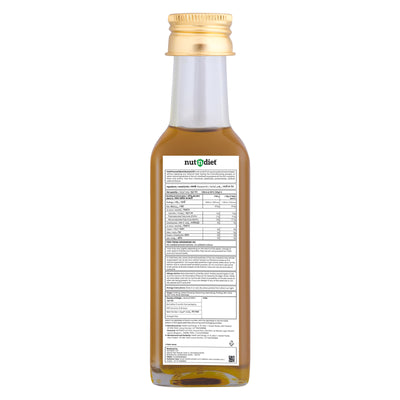 nutndiet Cold Pressed Black Mustard Oil 100ml Glass Bottle