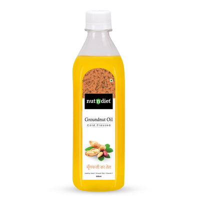 nutndiet Cold Pressed Groundnut Oil 500ml PET Bottle