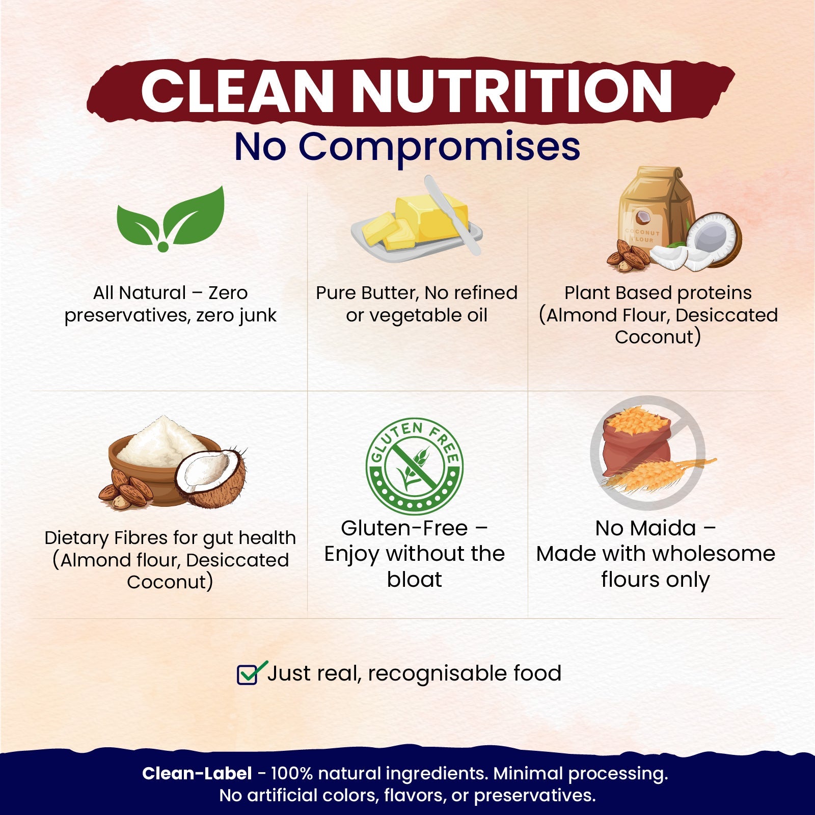 nutndiet® Almond Honey Butter Cookie - World’s First Coconut Sprout Cookie - 100% Natural | Clean - label | Gluten - Free | 1.4g Protein per Cookie | Kid - Approved | Parent Trusted | 1 Box of 15g x 10 Packs - nutndiet