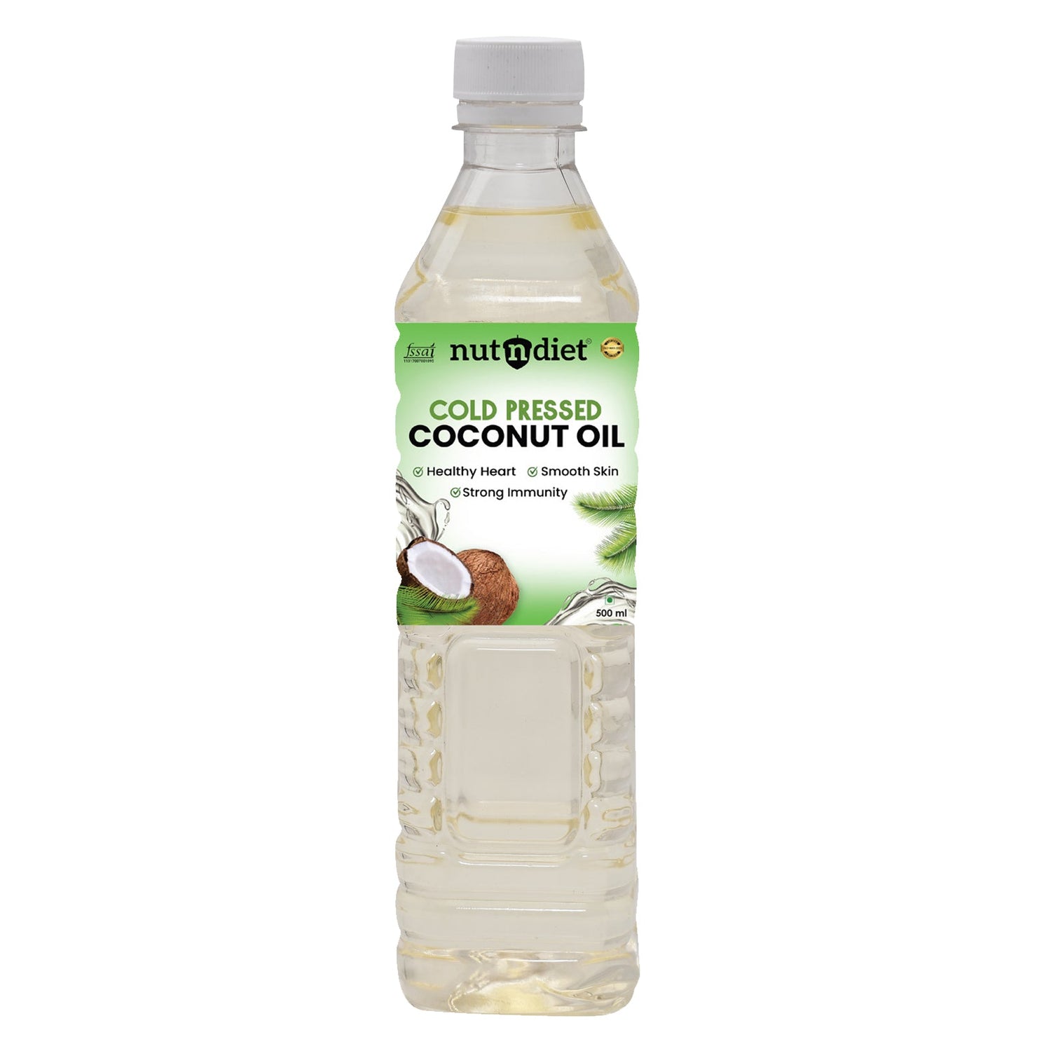 nutndiet Cold Pressed Coconut Oil 500ml PET Bottle - nutndiet