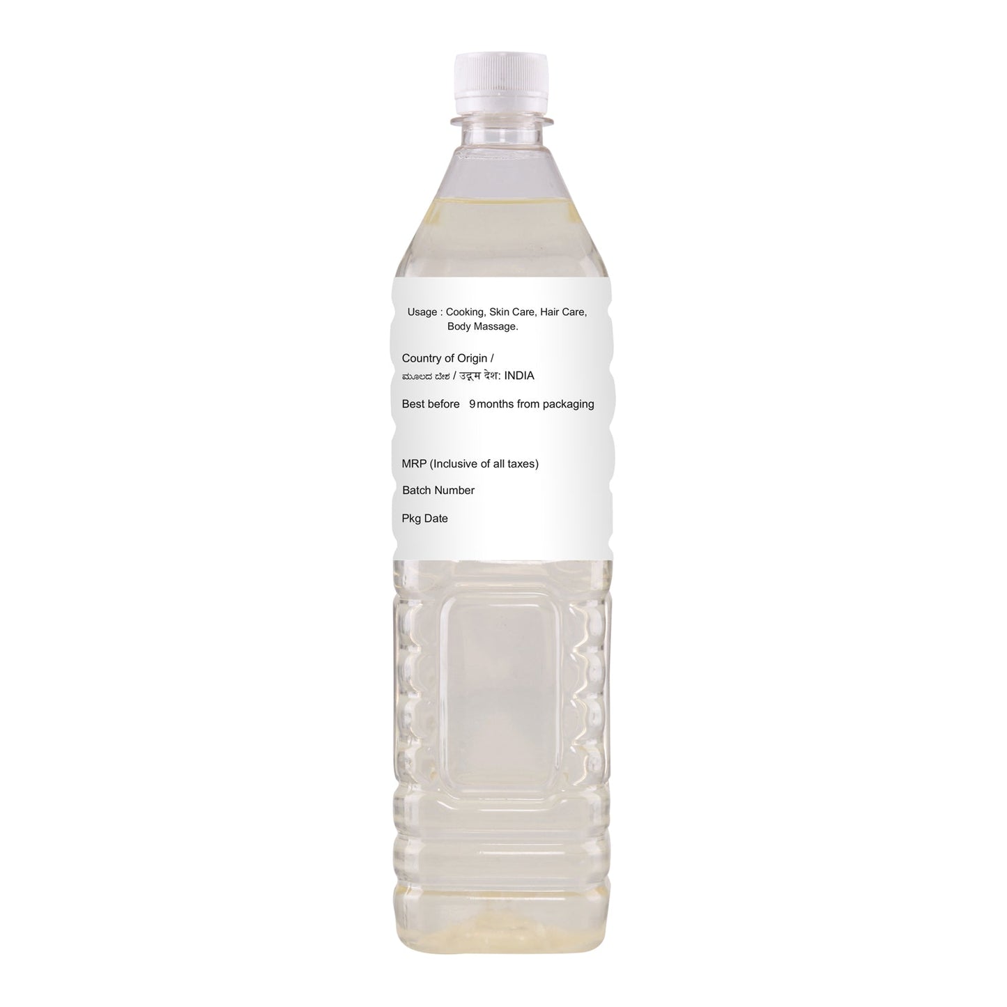 nutndiet Cold Pressed Coconut Oil For Baby Massage, Hair Care, Skin Care And Cooking, PET Bottle 3 Litre (1L X 3) - nutndiet